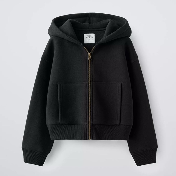Zara Other - Zara Kids black Zip-Up Hoodie 11-12yr